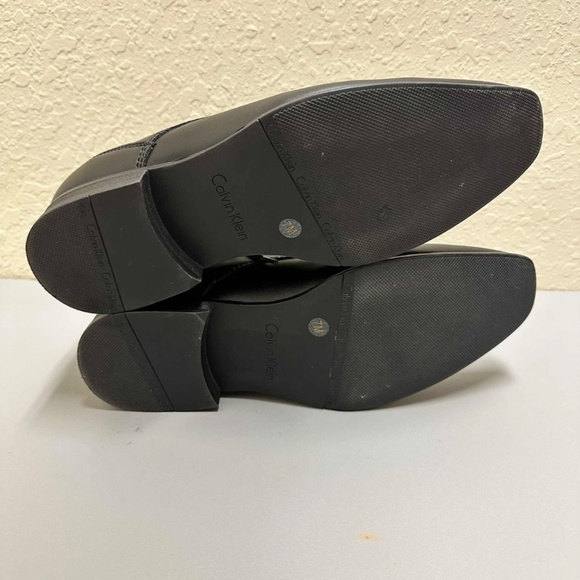 Calvin Klein Men’s Black Leather Oxford Dress Shoes Size 7M Classic Formal - Picture 6 of 8